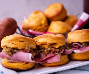 Country Ham Sweet Potato Biscuit