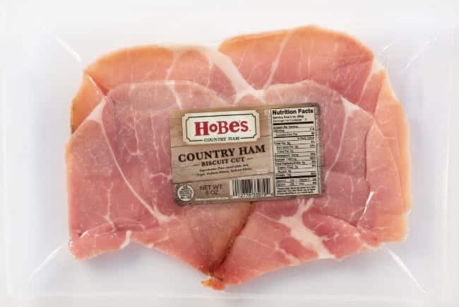 Country Ham Biscuit Cut Slices